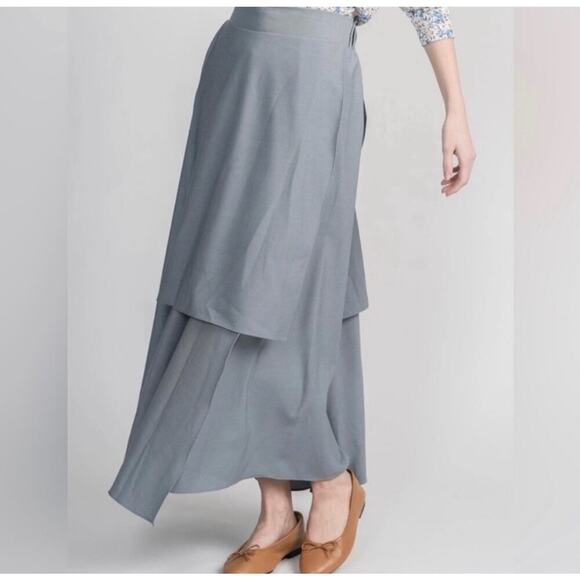 Hailey Ocean Layered Maxi Skirt - Picture 1 of 6